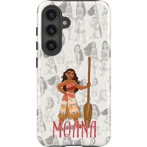 Disney Princess Moana Pattern Galaxy S25 Impact Case